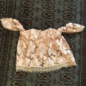Lovers & Friends Peach Lace Top